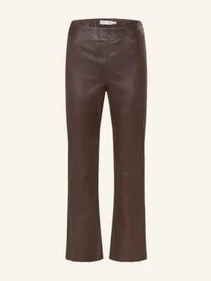 Obrázek produktu Inwear 7/8 Kalhoty Z Kůže tmavě hnědá