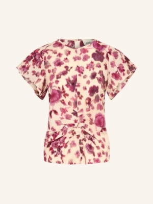 Obrázek produktu Isabel Marant Hedvábná Halenka Tullya fuchsiová / krémová