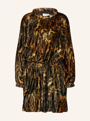 Obrázek produktu Isabel Marant Šaty Z Materiálu Nicki Lassie žlutá / hnědá / tmavě šedá