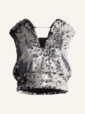 Obrázek produktu Isabel Marant Top Mandy S Průstřihem A Flitry stříbrná