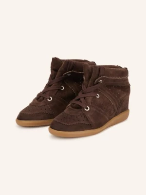 Obrázek produktu Isabel Marant Vysoké Tenisky Bobby tmavě hnědá