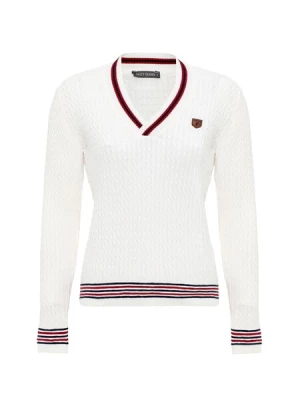 Obrázek produktu Jacey Quinn Svetr  námořnická modř / karmínově červené / offwhite