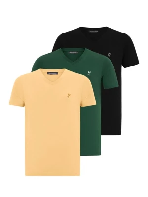 Obrázek produktu Jacey Quinn Tričko  šafrán / tmavě zelená / meruňková / černá / bílá