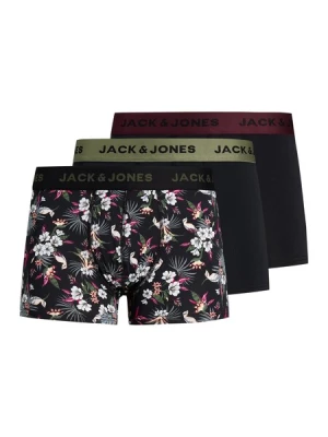 Obrázek produktu JACK & JONES Boxerky 'JACFlower'  zelená / vínově červená / černá / bílá