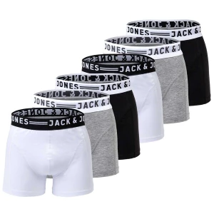 Obrázek produktu JACK & JONES Boxerky  šedý melír / černá / bílá