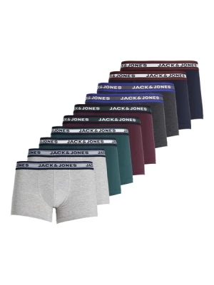 Obrázek produktu JACK & JONES Boxerky  tmavě šedá / šedý melír / tmavě zelená / vínově červená