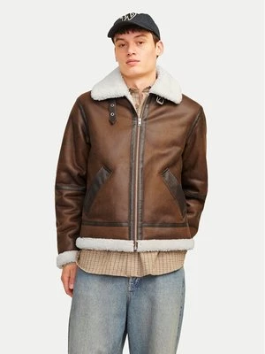 Obrázek produktu Jack & Jones Bunda z imitace kůže Cole Aviator 12261819 Hnědá Regular Fit