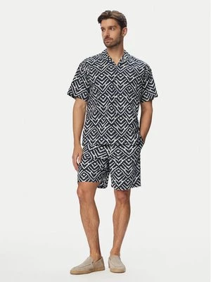 Obrázek produktu Jack & Jones Sada košile a sportovní šortky Milo Seersucker Resort 12297829 Tmavomodrá Loose Fit