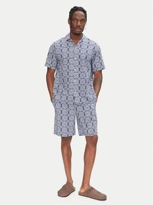 Obrázek produktu Jack & Jones Sada košile a sportovní šortky Seersucker 12284648 Modrá Relaxed Fit