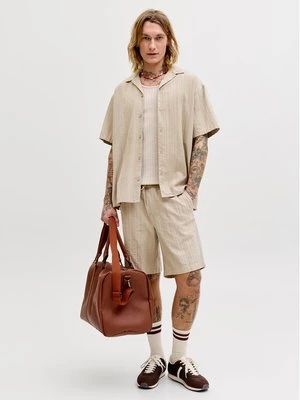 Obrázek produktu Jack & Jones Sada košile a sportovní šortky Tyson 12297649 Béžová Relaxed Fit