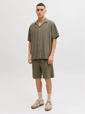Obrázek produktu Jack & Jones Sada košile a sportovní šortky Tyson 12297649 Zelená Relaxed Fit