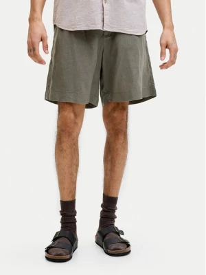 Obrázek produktu Jack & Jones Šortky z materiálu Lawrence 12253134 Tmavě zelená Wide Leg