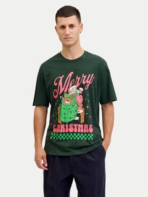 Obrázek produktu Jack & Jones T-Shirt Holiday Cartoon 12287550 Zelená Relaxed Fit