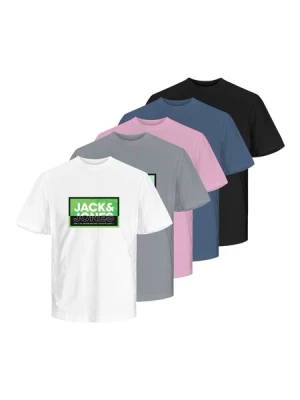 Obrázek produktu JACK & JONES Tričko 'JCOLogan Summer'  námořnická modř / šedá / šeříková / černá / bílá
