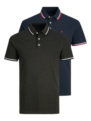 Obrázek produktu JACK & JONES Tričko 'JJEPaulos'  námořnická modř / tmavě zelená / krvavě červená / bílá