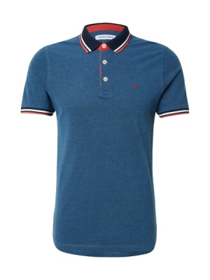 Obrázek produktu JACK & JONES Tričko 'JJEPaulos'  noční modrá / modrý melír / jasně červená / bílá
