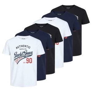 Obrázek produktu JACK & JONES Tričko  marine modrá / černá / bílá