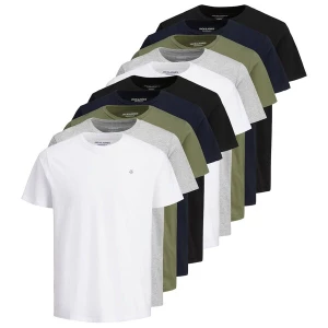 Obrázek produktu JACK & JONES Tričko  marine modrá / šedý melír / olivová / bílá