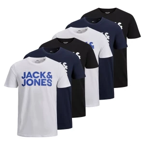 Obrázek produktu JACK & JONES Tričko  modrá / černá / bílá
