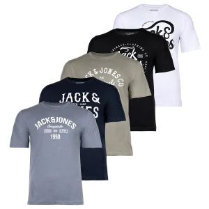 Obrázek produktu JACK & JONES Tričko  modrá / šedá / zelená / bílá