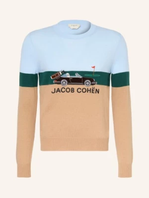 Obrázek produktu Jacob Cohen Svetr Porsche Edition velbloudí / tmavě zelená / tmavě modrá