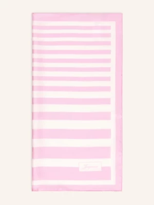 Obrázek produktu Jacquemus Hedvábný Šátek Le Foulard À Rayures růžová / bílá