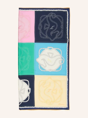 Obrázek produktu Jacquemus Hedvábný Šátek Le Foulard À Rayures tmavě modrá / růžová / bílá