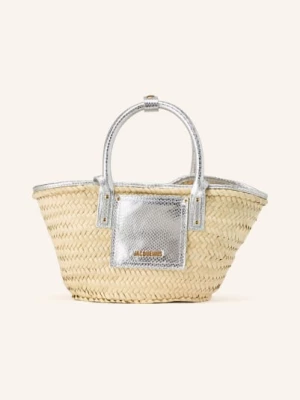 Obrázek produktu Jacquemus Taška Le Petit Panier Soli béžová / stříbrná
