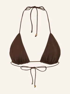 Obrázek produktu Jacquemus Trojúhelníkový Top K Bikinám Le Haut De Plage tmavě hnědá