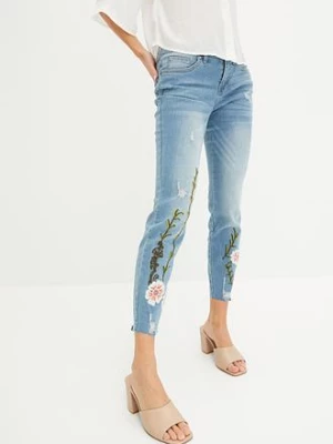 Obrázek produktu Jeansy skinny, low waist, cropped bonprix