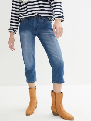 Obrázek produktu Jeansy slim fit, cropped, średni stan bonprix