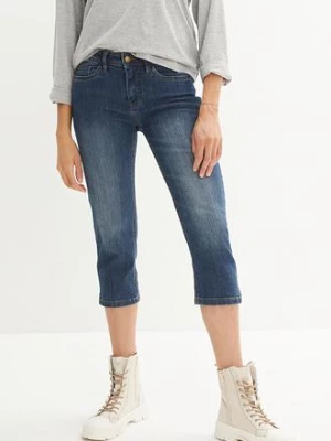 Obrázek produktu Jeansy slim fit, cropped, średni stan bonprix