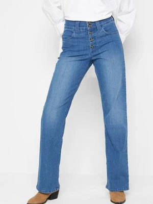 Obrázek produktu Jeansy ze stretchem, high waist, straight bonprix