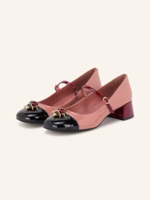 Obrázek produktu Jeffrey Campbell Lodičky Mary Jane Jitterbug starorůžová / tmavě červená / černá