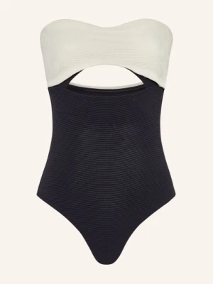 Obrázek produktu Jets Australia Bandeau Plavky Versa Rib černá / krémová