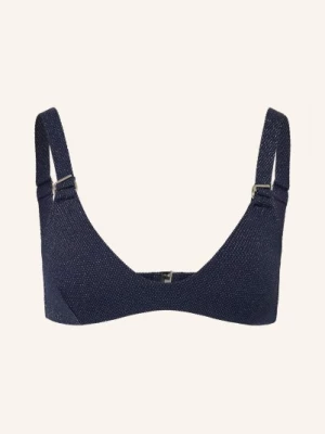 Obrázek produktu Jets Australia Bralette-Bikiny Tirari Nights S Třpytivou Přízí tmavě modrá / stříbrná