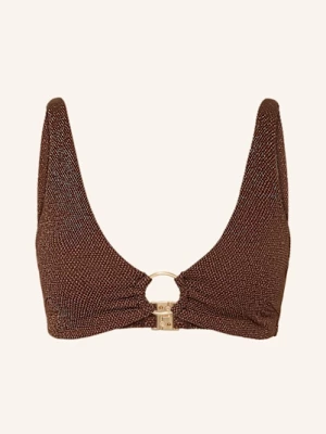 Obrázek produktu Jets Australia Bralette Horní Díl Bikin Tirari S Třpytivou Přízí tmavě hnědá
