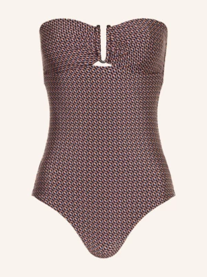 Obrázek produktu Jets Australia Plavky S Bandeau Desertgeo tmavě hnědá / světle hnědá / modrá