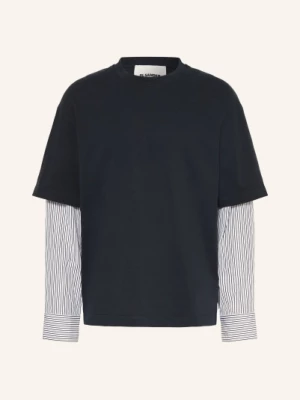Obrázek produktu Jil Sander Dlouhé Rukávy Z Kombinace Materiálů černá / bílá