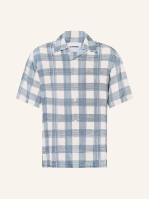 Obrázek produktu Jil Sander Resortová Košile Comfort Fit Ze Saténu petrolejová / krémová / světle fialová