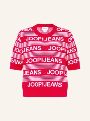 Obrázek produktu Joop! Jeans Pletené Tričko Karie tmavě červená / bílá