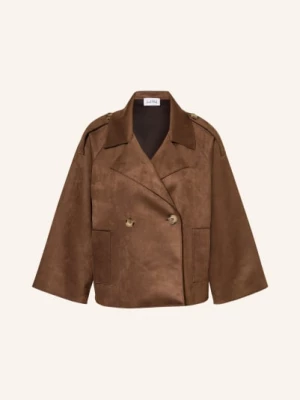 Obrázek produktu Joseph Ribkoff Trenchcoat V Koženém Vzhledu tmavě hnědá