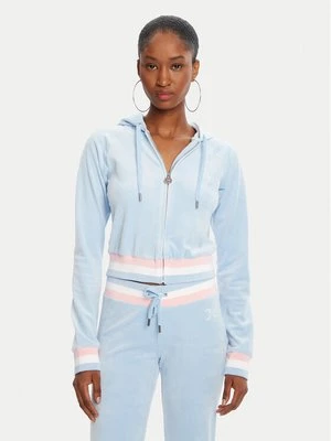 Obrázek produktu Juicy Couture Mikina Velour Crop JCWAS225351 Světle modrá Regular Fit