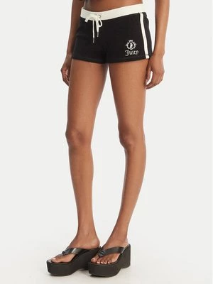 Obrázek produktu Juicy Couture Sportovní kraťasy Applique Terry JCWHS126315 Černá Slim Fit