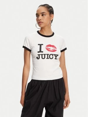 Obrázek produktu Juicy Couture T-Shirt I Kiss JCWCT125318 Bílá Slim Fit