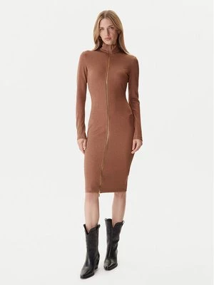 Obrázek produktu Just Cavalli Každodenní šaty 79PAO905 J0251 Hnědá Slim Fit