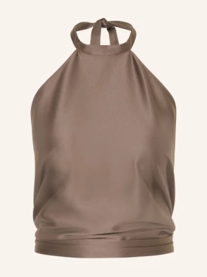 Obrázek produktu Juvia Top Neckholder Sissy Ze Saténu hnědá