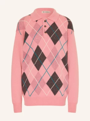 Obrázek produktu Jw Anderson Pletené Polo Tričko růžová / starorůžová / petrolejová