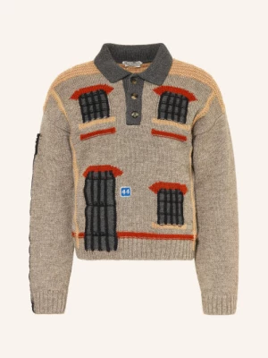 Obrázek produktu Jw Anderson Svetr béžová / šedá / tmavě oranžová