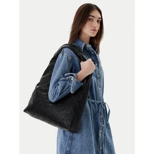 Obrázek produktu Kabelka Calvin Klein Emblem Aop Puffer Lg Shoulder Ba LV04F3199G Černá